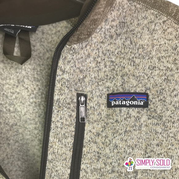 Patagonia Women's Better Sweater 1/4 Zip Knit Fleece Pullover Light Brown Sz M - Picture 5 of 8